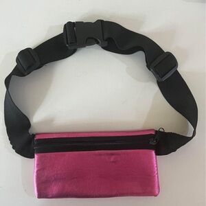 Pink and Black Fanny pack